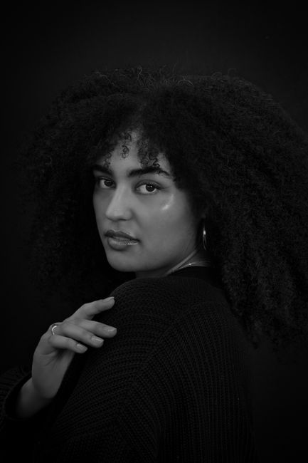 Črno-bel portret — Foto Kot